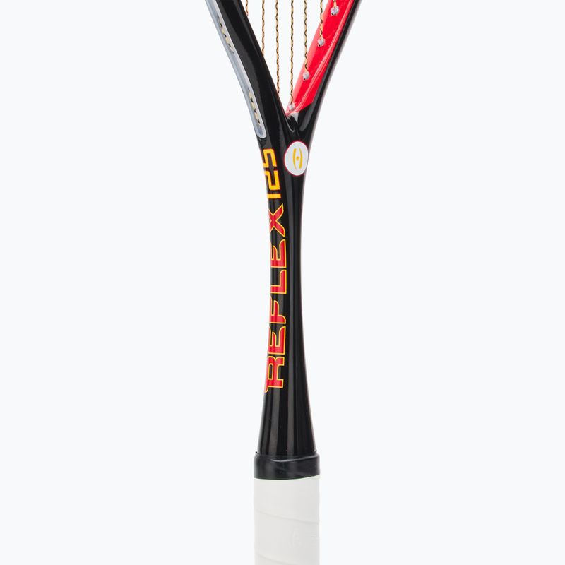 Rakieta do squasha Harrow Reflex 125 Tarek Momen Signature black/ red/ yellow 4