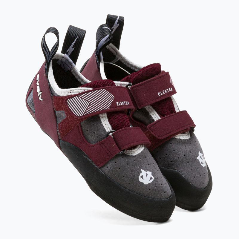 Buty wspinaczkowe damskie Evolv Elektra grey/merlot 5