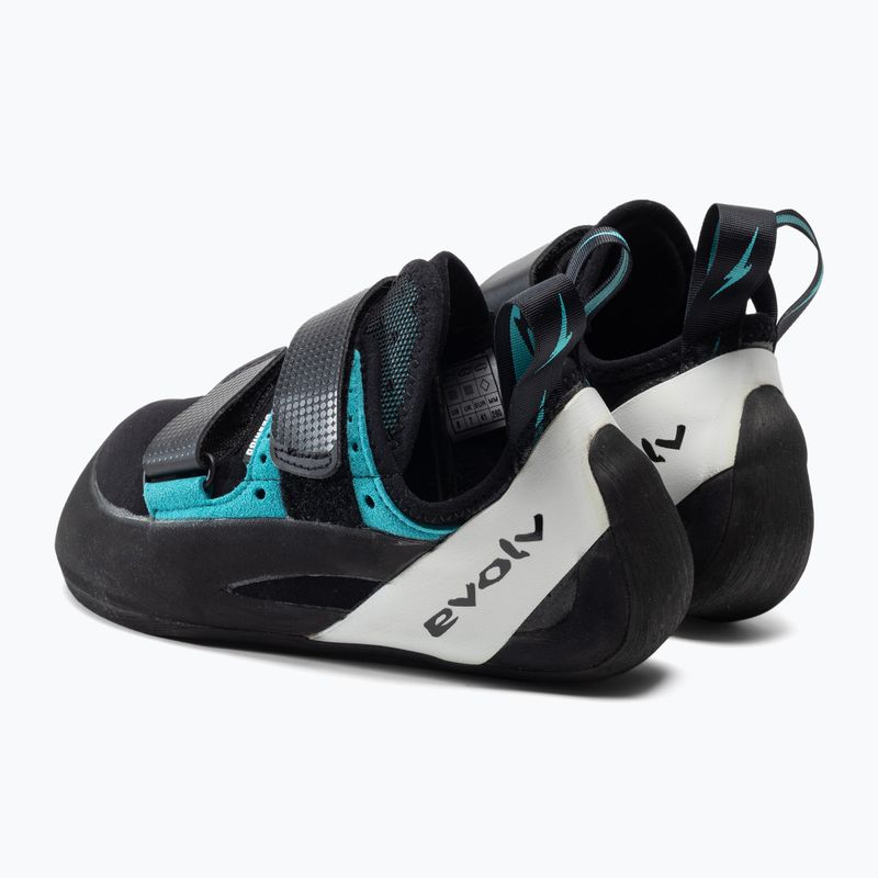 Buty wspinaczkowe męskie Evolv Geshido black/teal/white 3
