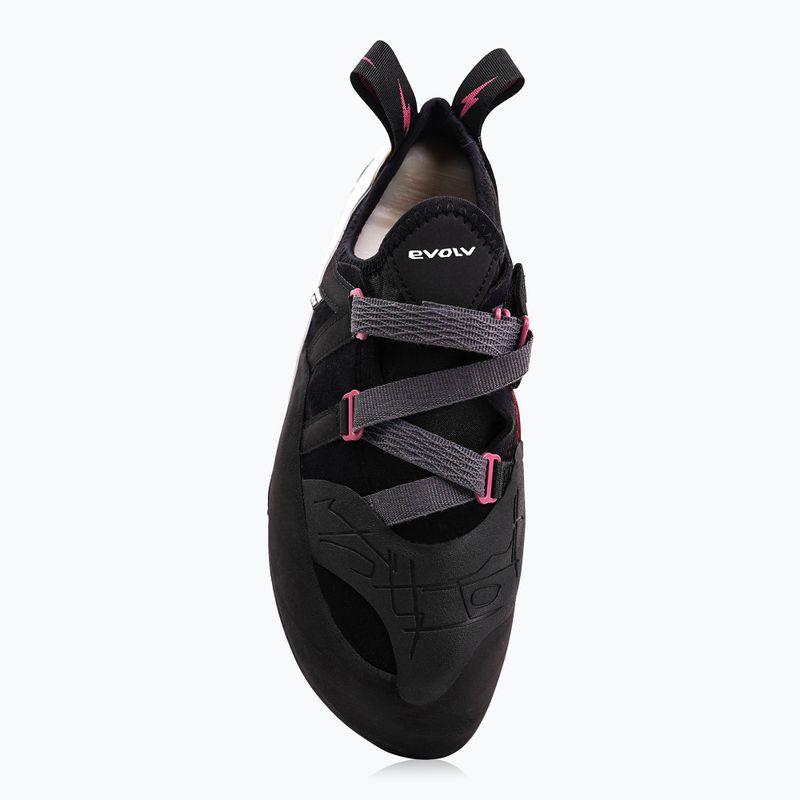 Buty wspinaczkowe Evolv Shaman Pro LV black/beet red 3