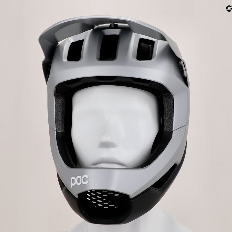 Kask rowerowy POC Otocon Race MIPS argentite silver/uranium black matt 9