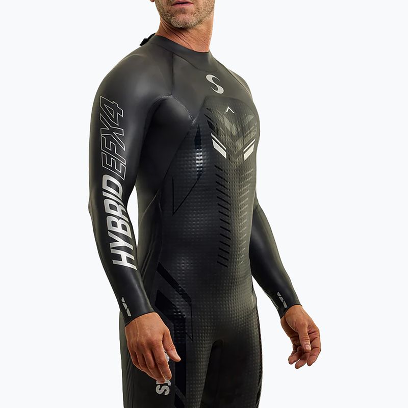 Kombinezon triathlonowy męski Synergy Hybrid EFX4 Full Sleeve Triathlon black 3