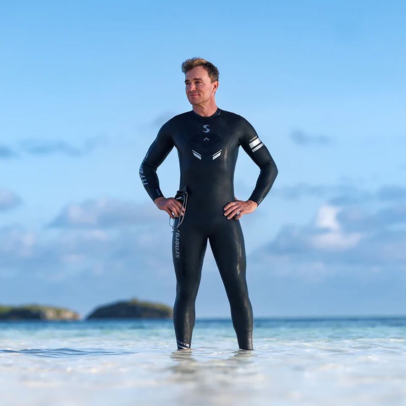 Kombinezon triathlonowy męski Synergy Hybrid EFX4 Full Sleeve Triathlon black 4