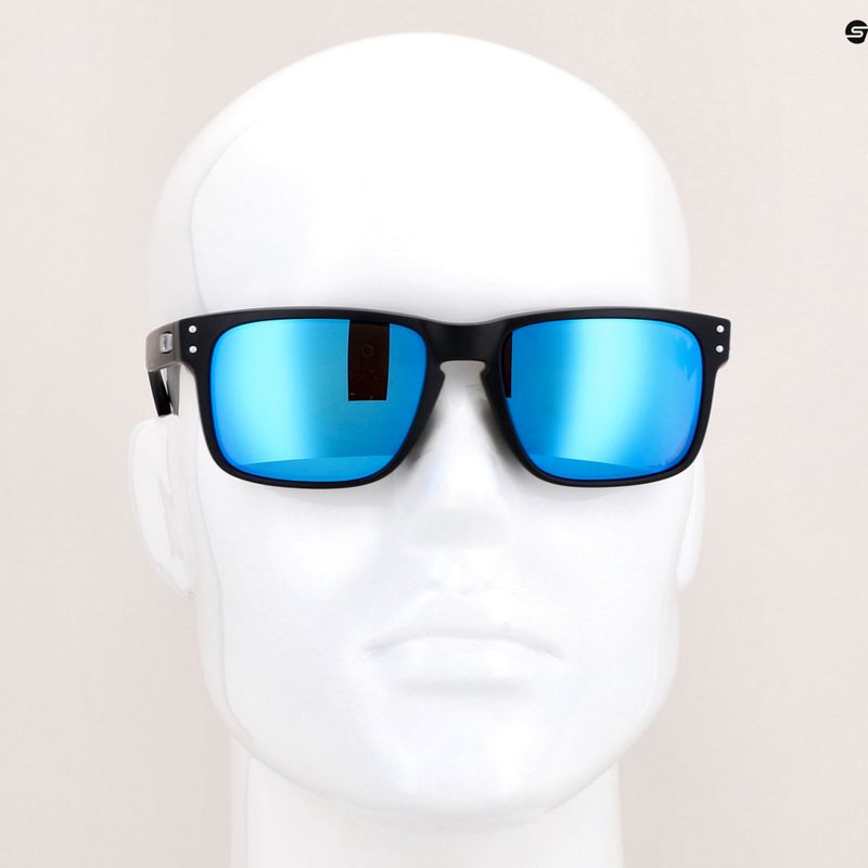 Okulary przeciwsłoneczne Oakley Holbrook matte black/prizm sapphire polarized 14