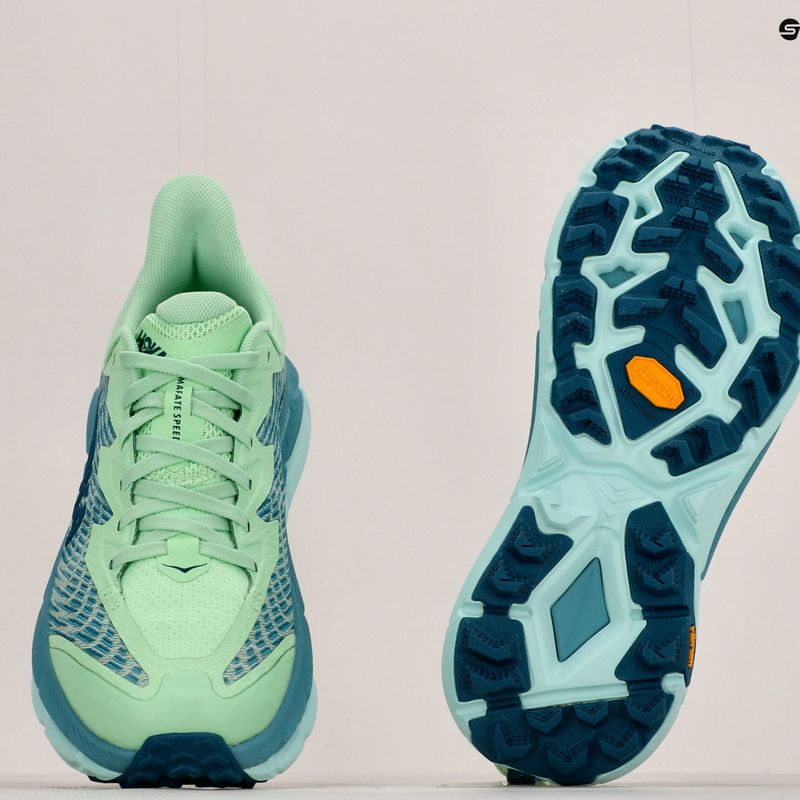 Buty do biegania damskie HOKA Mafate Speed 4 lime glow/ocean mist 13