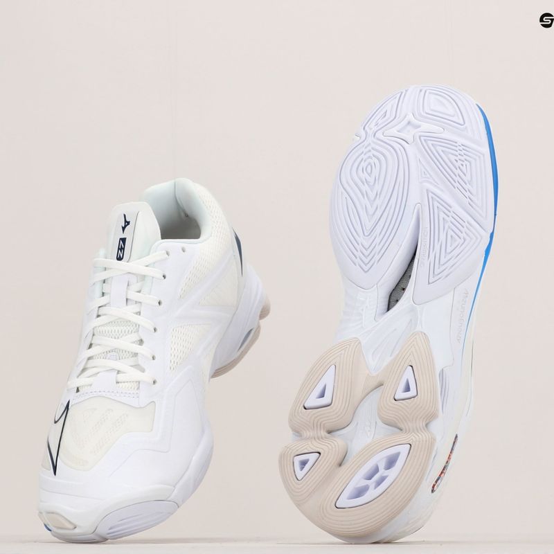 Buty do siatkówki męskie Mizuno Wave Lightning Z7 undyed white/moonlit ocean/peace blue 12
