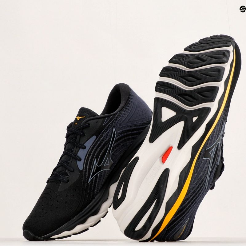 Buty do biegania męskie Mizuno Wave Sky 6 black/tradewinds/gold fusion 11