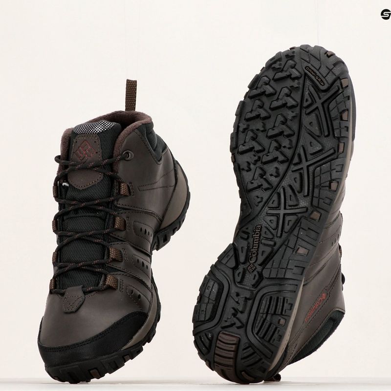 Buty męskie Columbia Woodburn II Chukka WP Omni-Heat cordovan/garnet red 20
