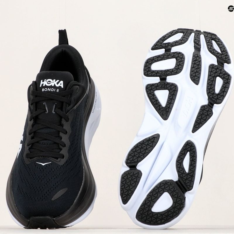 Buty do biegania męskie HOKA Bondi 8 black/white 12