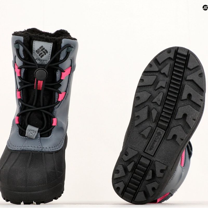 Śniegowce dziecięce Columbia Bugaboot Celsius Children graphite/wild fuchsia 21