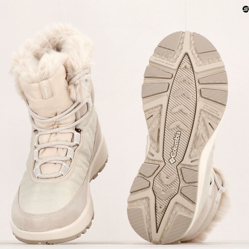 Śniegowce damskie Columbia Slopeside Peak Luxe dark stone/sea salt 25