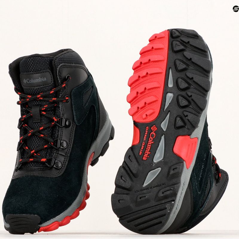 Buty turystyczne dziecięce Columbia Newton Ridge Amped black/mountain red 21