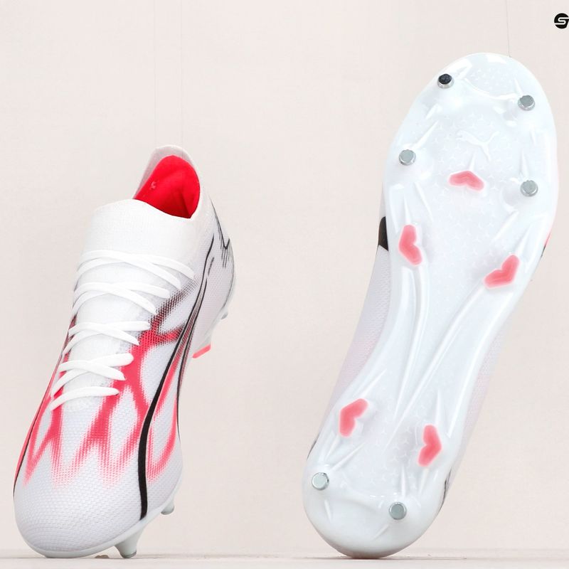 Buty piłkarskie męskie PUMA Ultra Match MXSG puma white/puma black/fire orchid 19