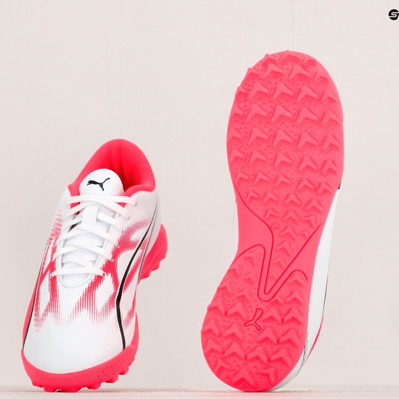 Buty piłkarskie dziecięce PUMA Ultra Play TT puma white/puma black/fire orchid 12