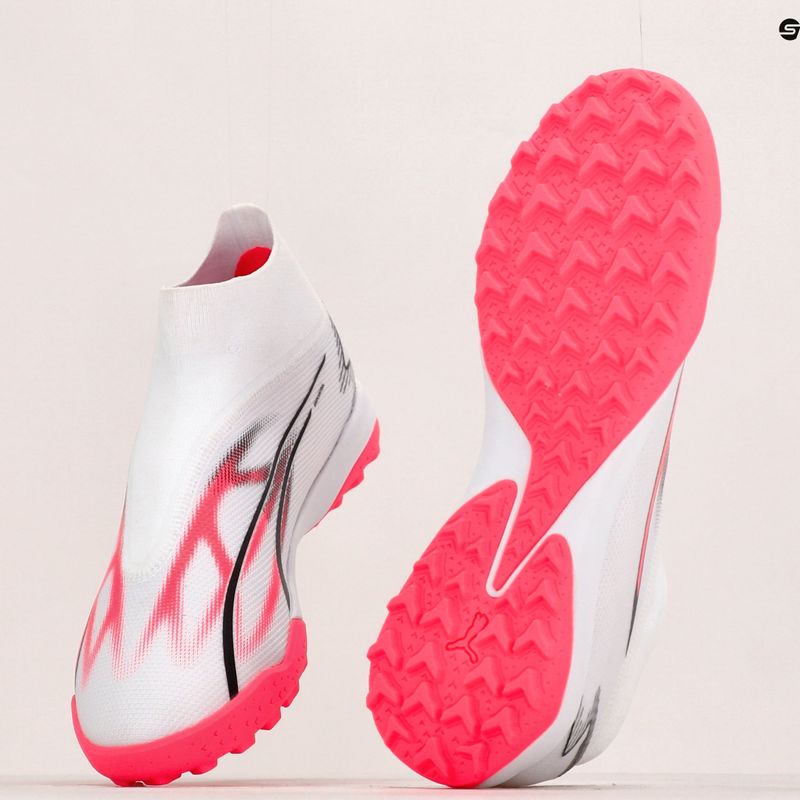 Buty piłkarskie męskie PUMA Ultra Match+ LL TT puma white/puma black/fire orchid 12
