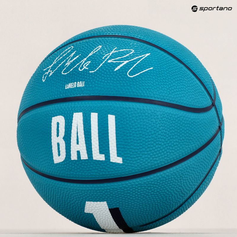 Piłka do koszykówki dziecięca Wilson NBA Player Icon Mini Lamelo blue rozmiar 3 8