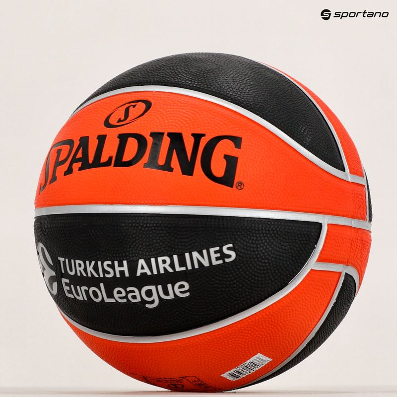 Piłka do koszykówki Spalding Euroleague TF-150 Legacy pomarańczowa/czarna rozmiar 5 9