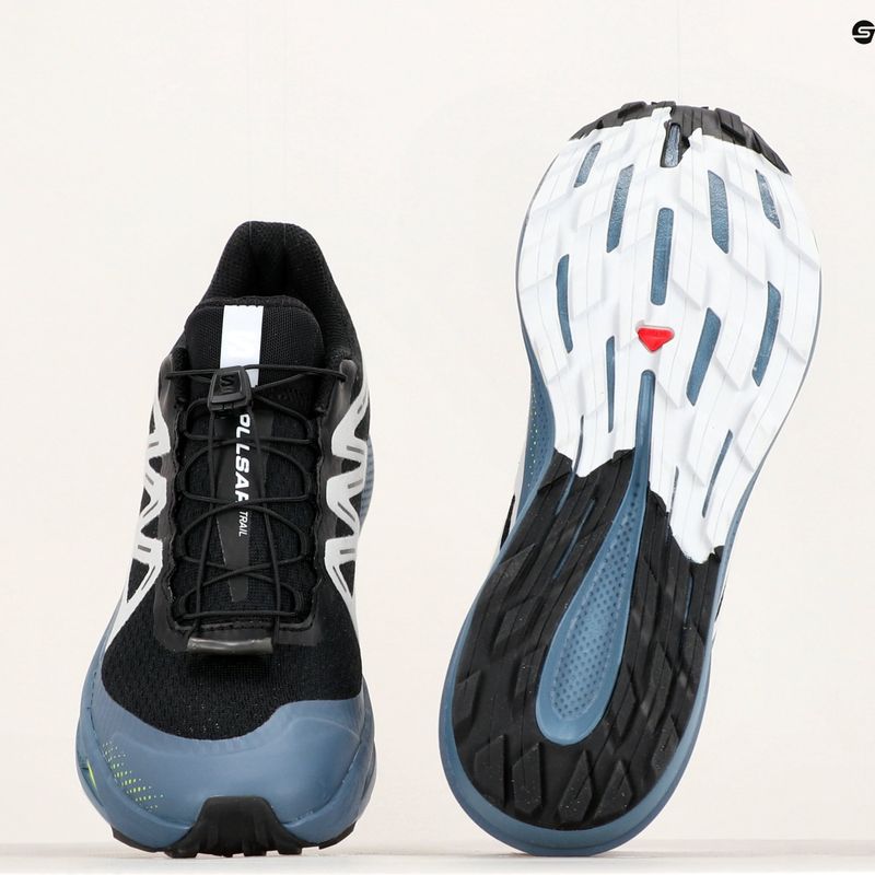 Buty do biegania męskie Salomon Pulsar Trail black/china blue/arctic ice 17