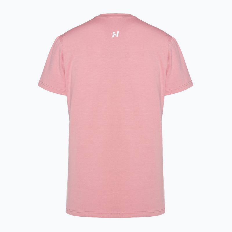 Koszulka treningowa damska NEBBIA Invisible Logo old rose 8