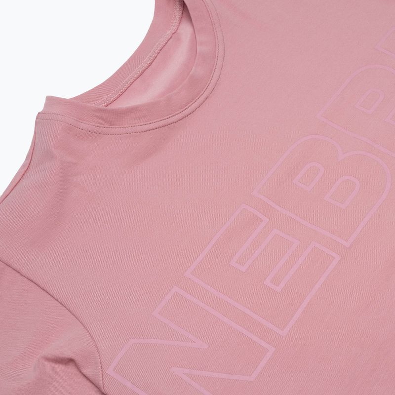 Koszulka treningowa damska NEBBIA Invisible Logo old rose 10