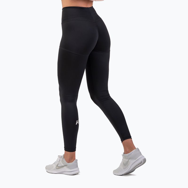 Legginsy treningowe damskie NEBBIA Active High-Waist Smart Pocket black 6