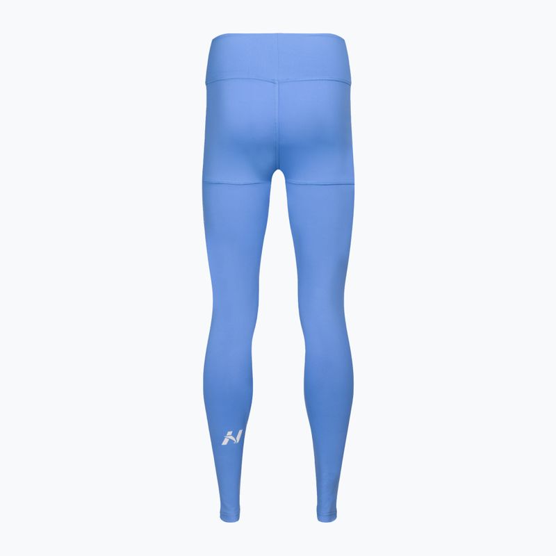 Legginsy treningowe damskie NEBBIA Active High-Waist Smart Pocket light blue 2