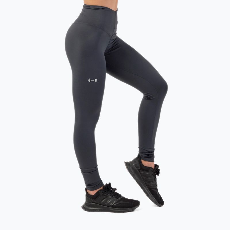 Legginsy treningowe damskie NEBBIA Classic Performance High-Waist dark/grey