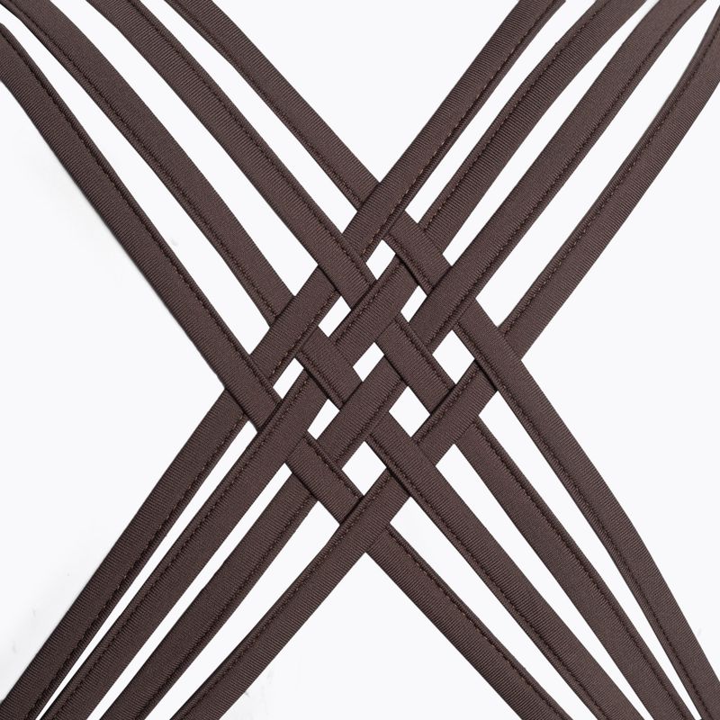 Biustonosz treningowy NEBBIA Medium Impact Cross brown 6