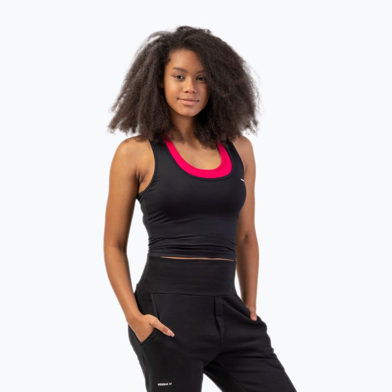 Koszulka treningowa damska NEBBIA Slim Fit Koszulka black