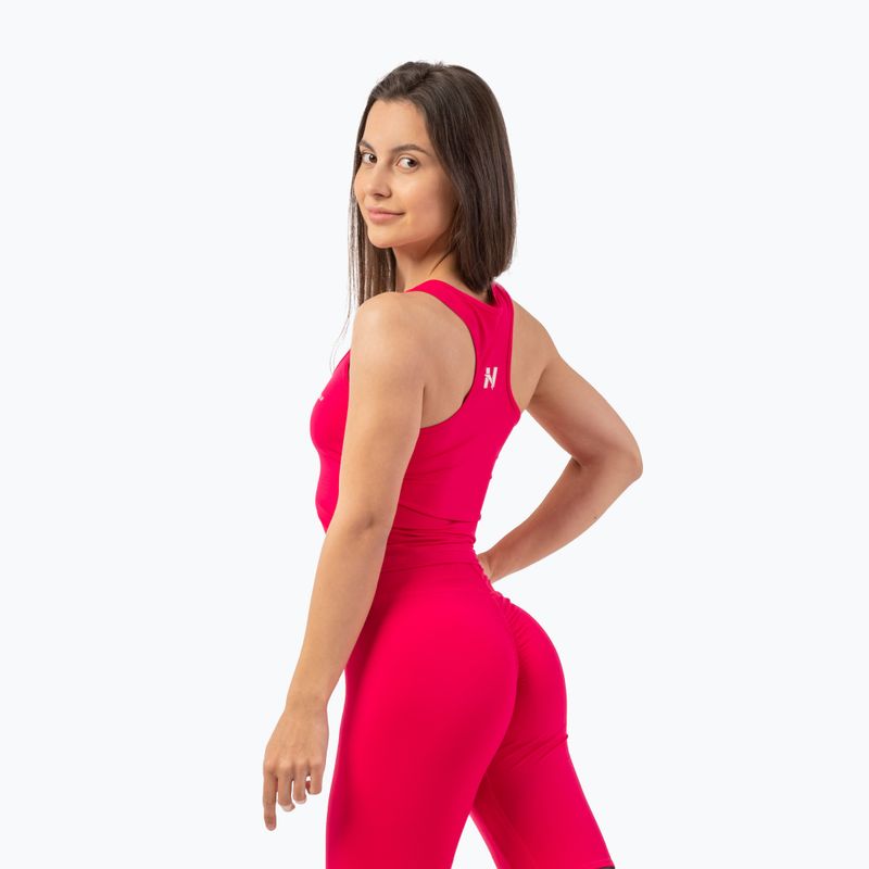 Koszulka treningowa damska NEBBIA Slim Fit Koszulka pink 2