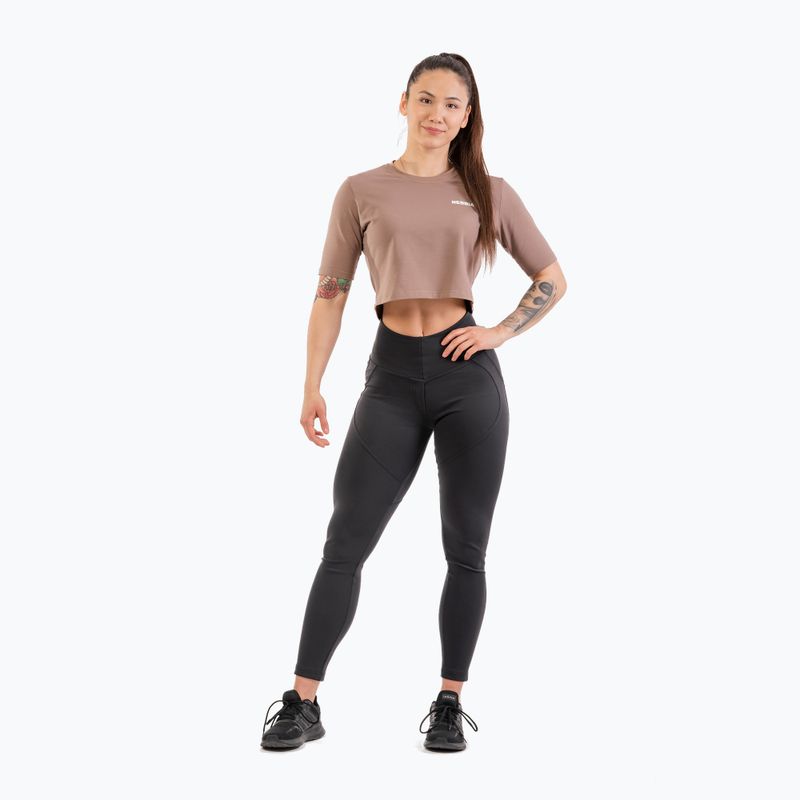 Legginsy treningowe damskie NEBBIA Lifting Effect Bubble Butt black 4