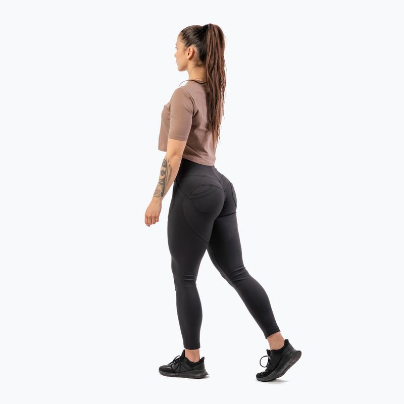 Legginsy treningowe damskie NEBBIA Lifting Effect Bubble Butt black 5