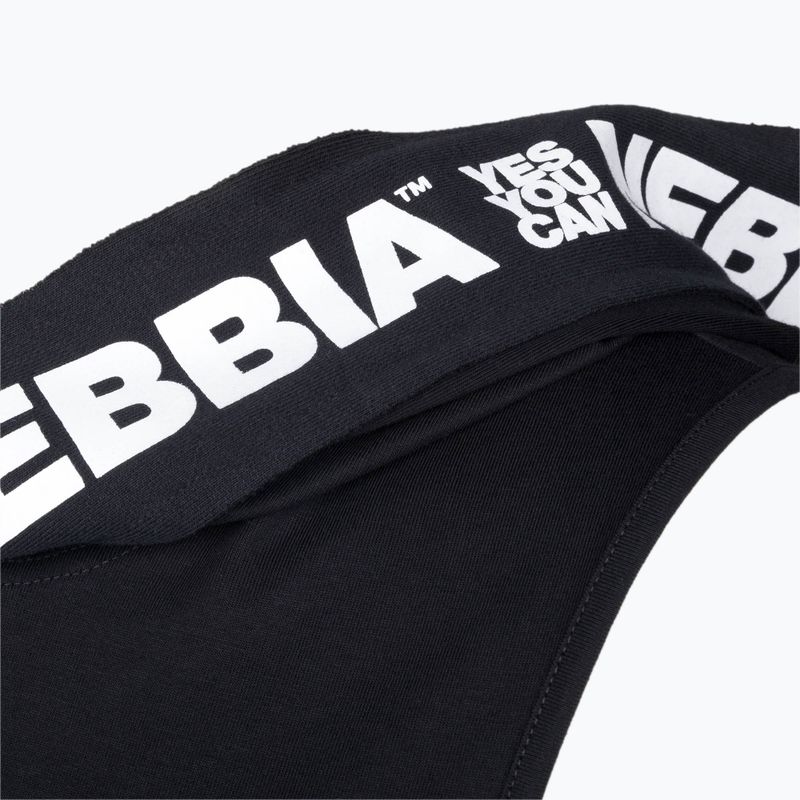 Koszulka treningowa męska NEBBIA No Excuses Koszulka With A Hoodie black 3