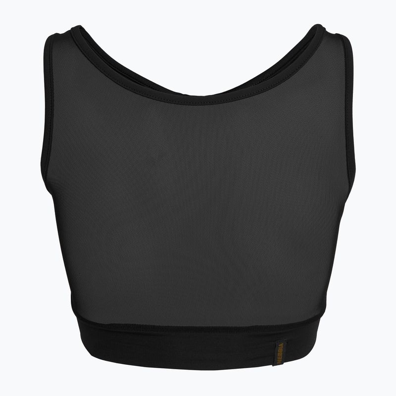 Biustonosz treningowy NEBBIA Gold Mesh Mini Top black 6