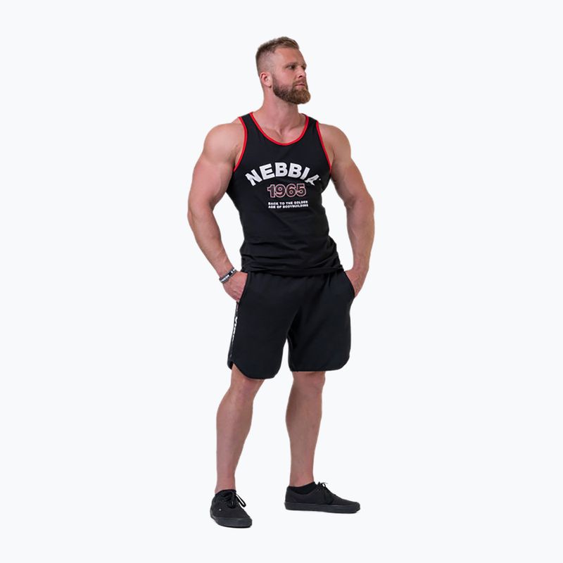 Koszulka treningowa męska NEBBIA Old-School Muscle Koszulka black