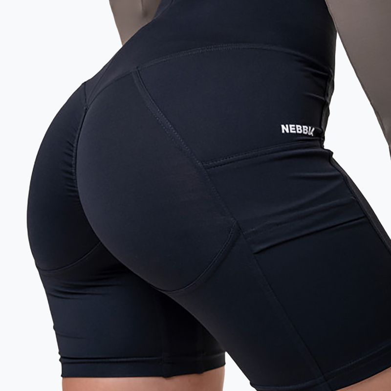 Spodenki treningowe damskie NEBBIA Biker Fit & Smart black 3