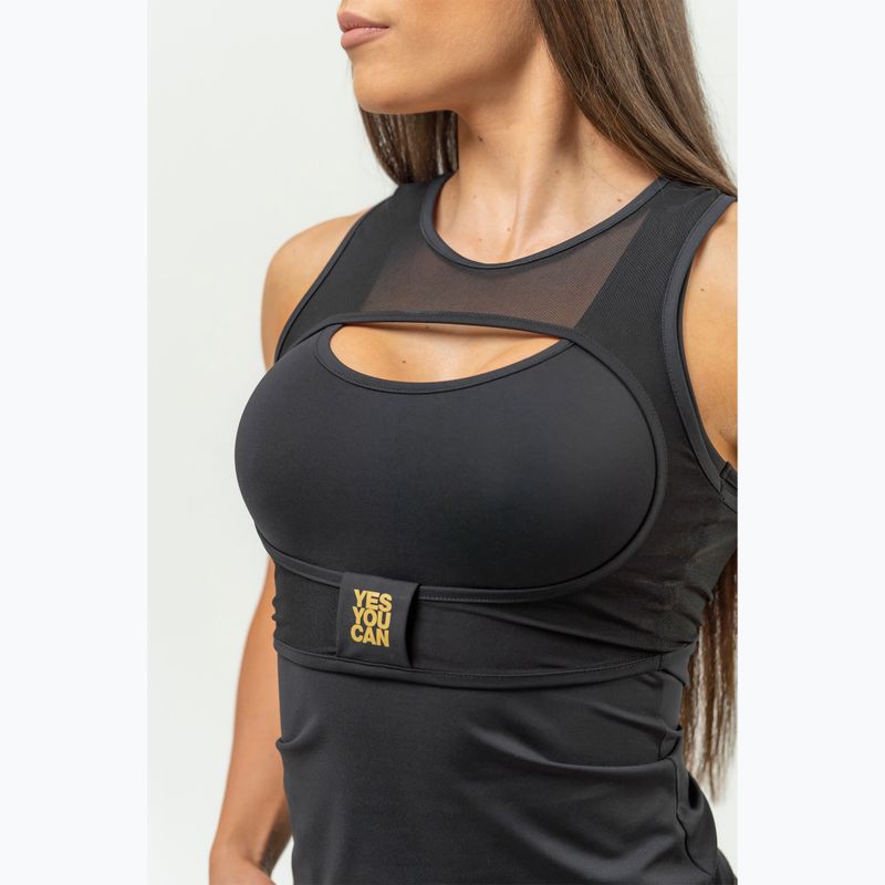 Top treningowy damski NEBBIA Ultra Intense black/gold 6