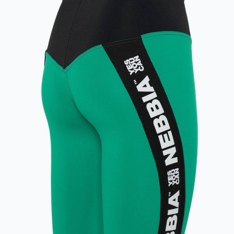 Legginsy treningowe damskie NEBBIA Iconic green 10