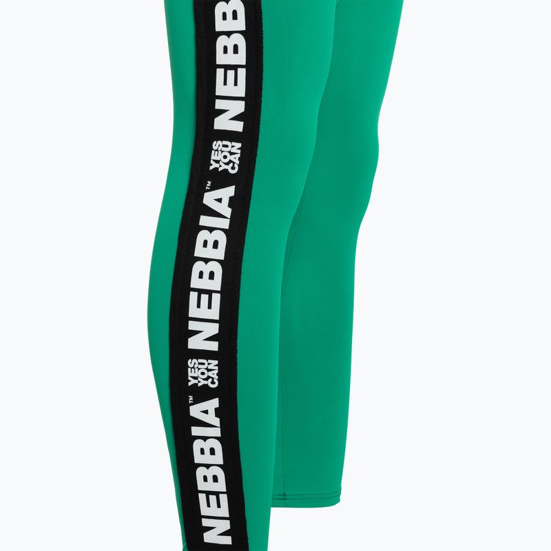 Legginsy treningowe damskie NEBBIA Iconic green 11