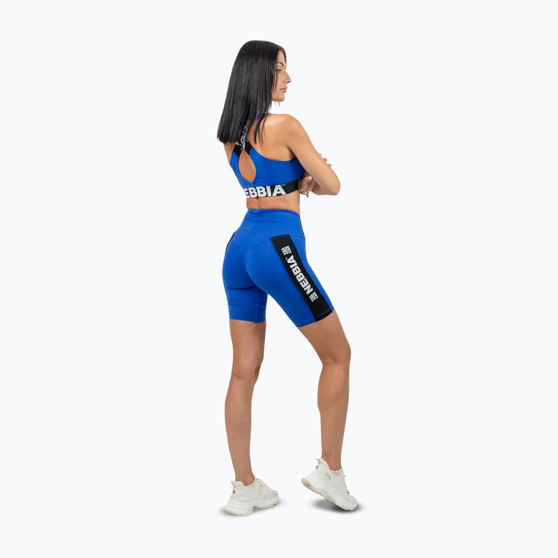 Biustonosz treningowy NEBBIA Iconic blue 5