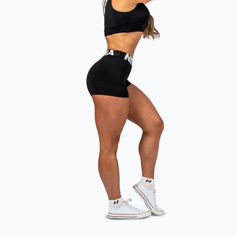 Spodenki treningowe damskie NEBBIA Glute Pump black 2