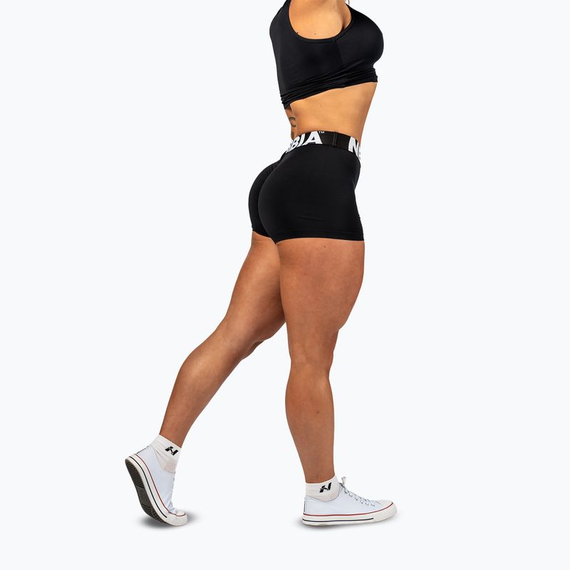 Spodenki treningowe damskie NEBBIA Glute Pump black 3