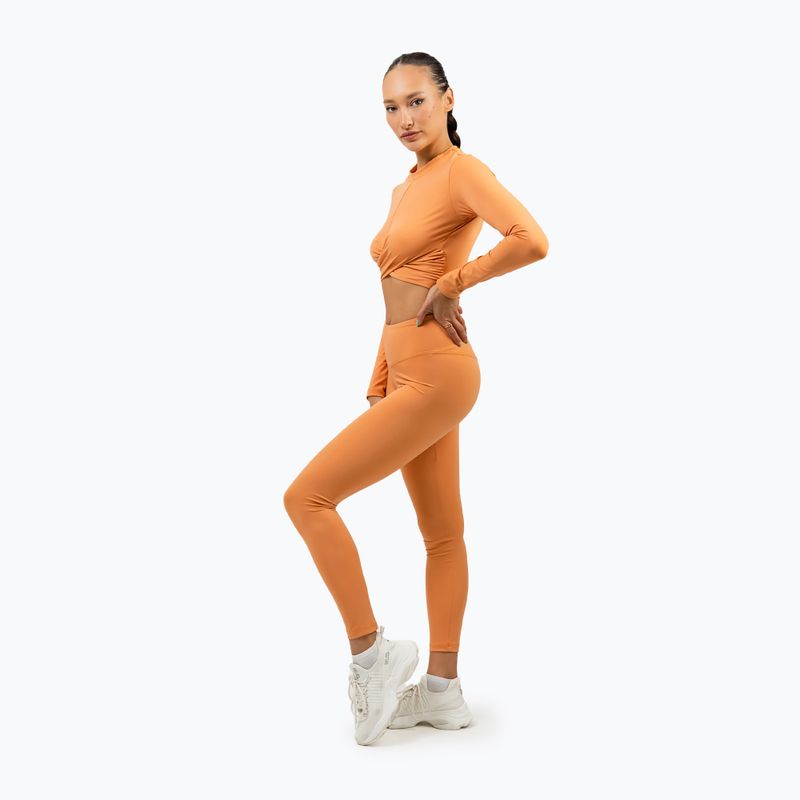 Legginsy treningowe damskie NEBBIA Elevated orange 2