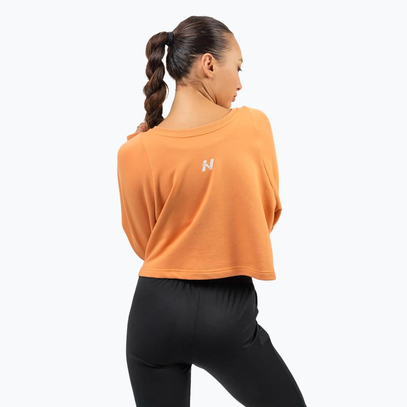 Bluza treningowa damska NEBBIA Gym Spirit Crop orange 3