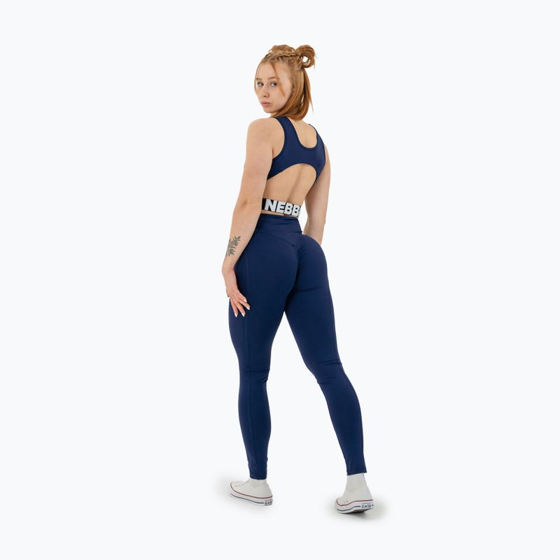 Legginsy treningowe damskie NEBBIA Glute Check High Waisted dark blue 3