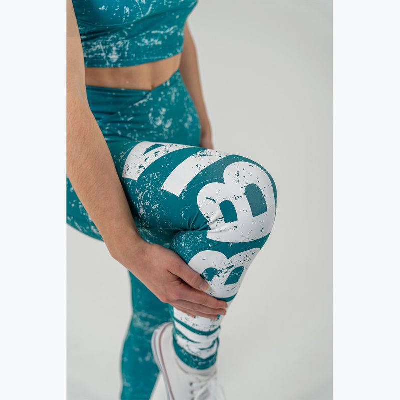 Legginsy treningowe damskie NEBBIA Rough Girl green 7