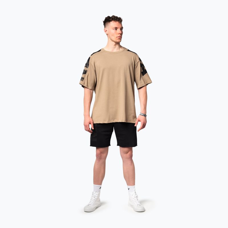 Koszulka treningowa męska NEBBIA Lifting Club light brown 2