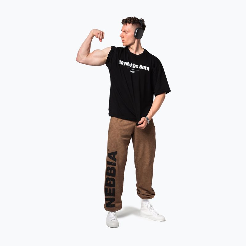 Koszulka treningowa męska NEBBIA Heavyweight Grind black 4