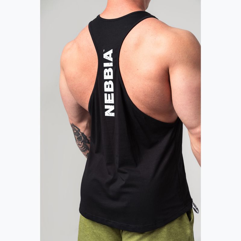 Tank top treningowy męski NEBBIA Flexin black 4