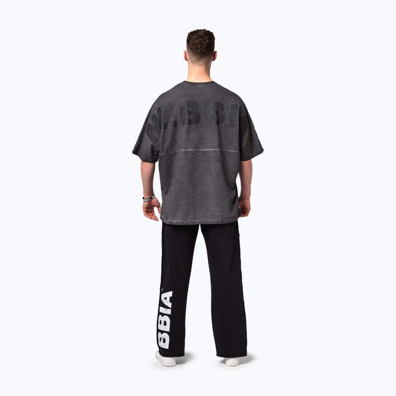 Koszulka treningowa męska NEBBIA Washed-Off Heavyweight No Shortcuts black 3